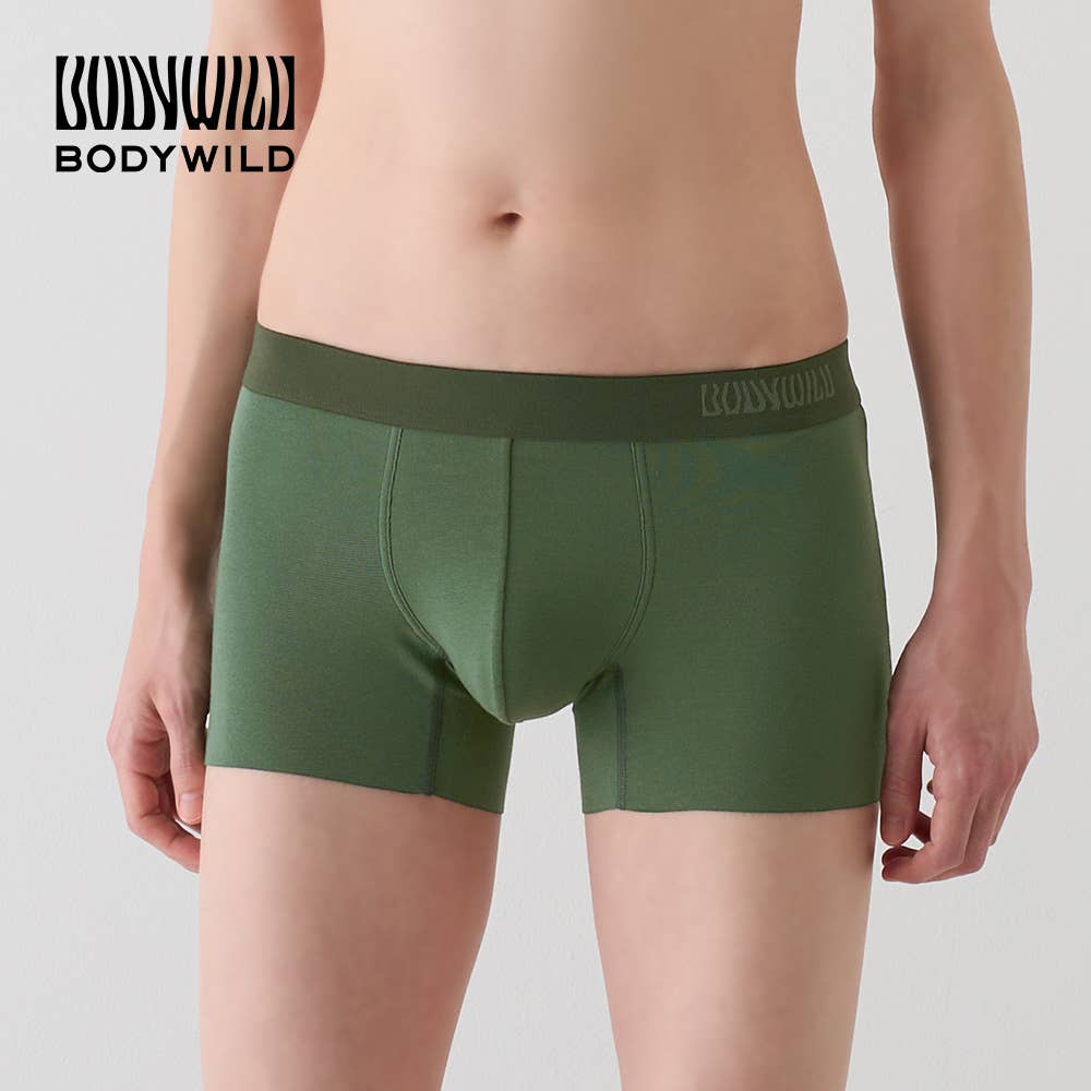 [Unhemmed] Low-rise boxer shorts (front closure) [SALE]